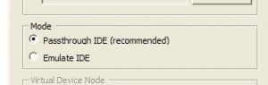 Passthrough IDE on ESXi
