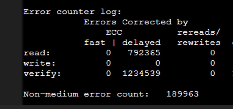 Non-medium errors