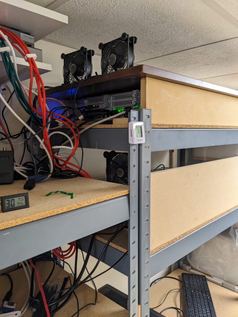 Both R720s with rear fans added
