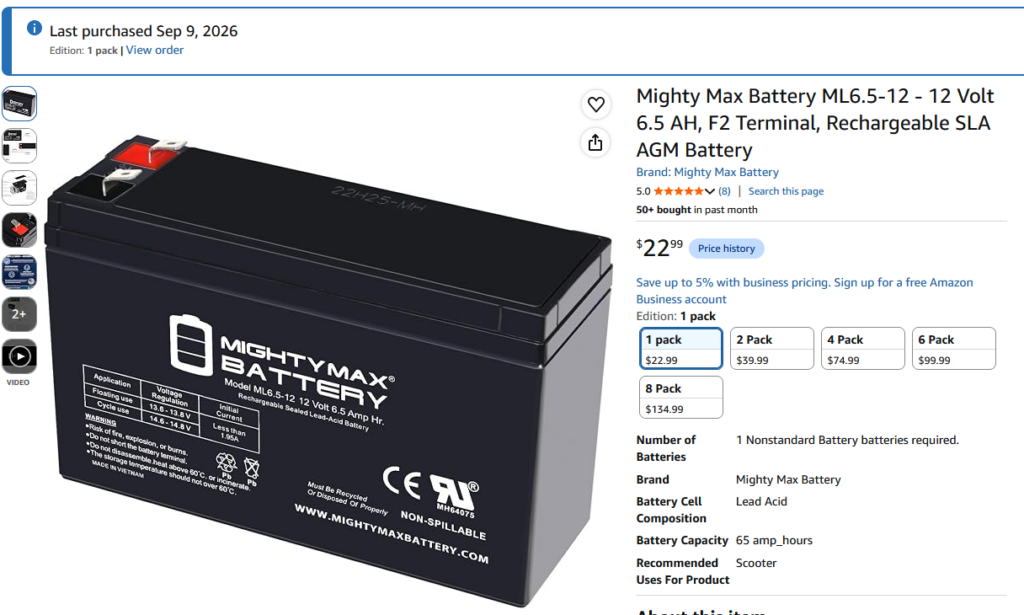 Battery replacement