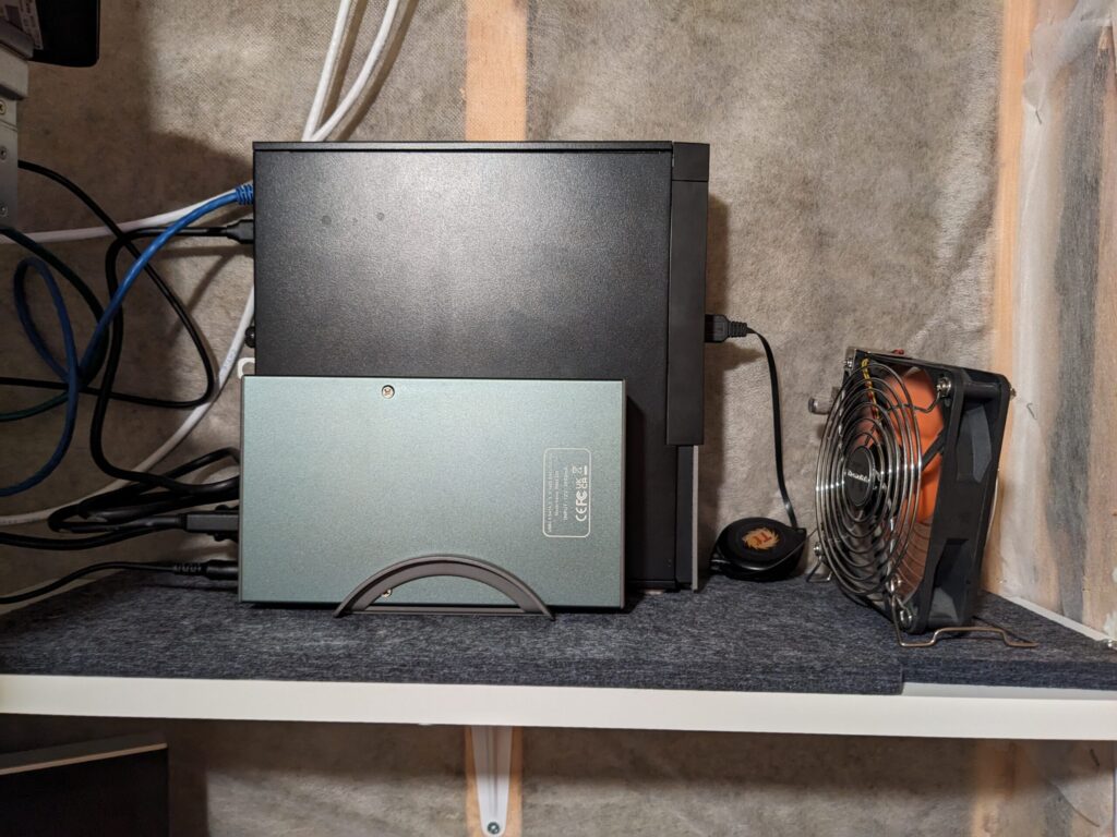 local Veeam target (Optiplex 7010 plus external storage)