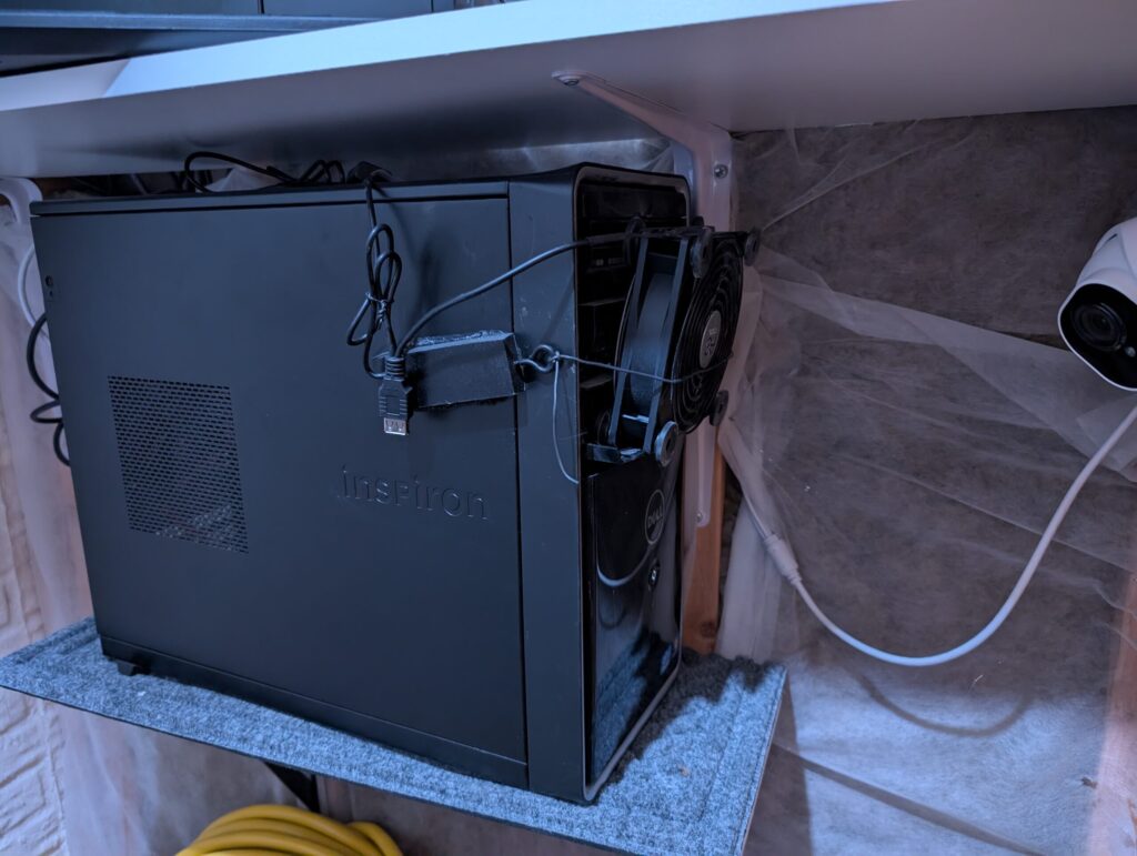 i3 in my basement sump server closet