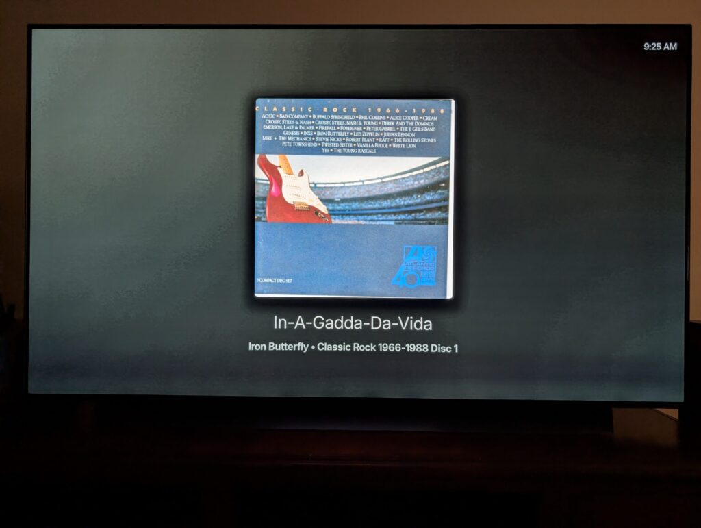 Plex Music playing