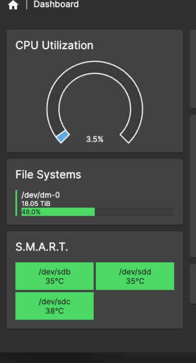 i3 Smart with the three large capacity drives running