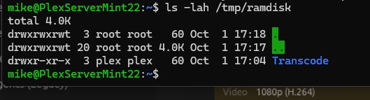 RamDisk being used