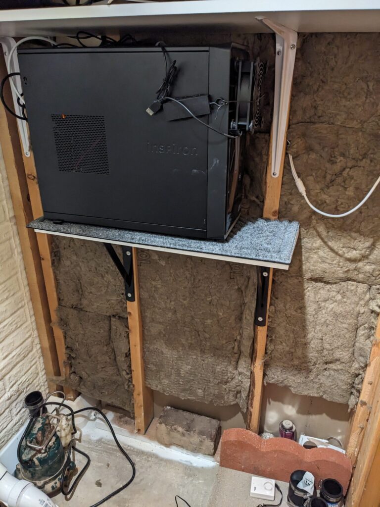 Sump Room- Rockwool installed