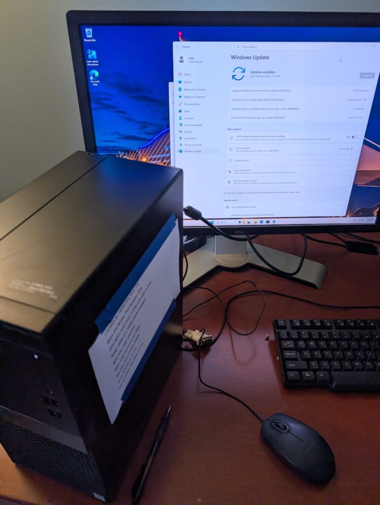 Updating Windows on the 7070